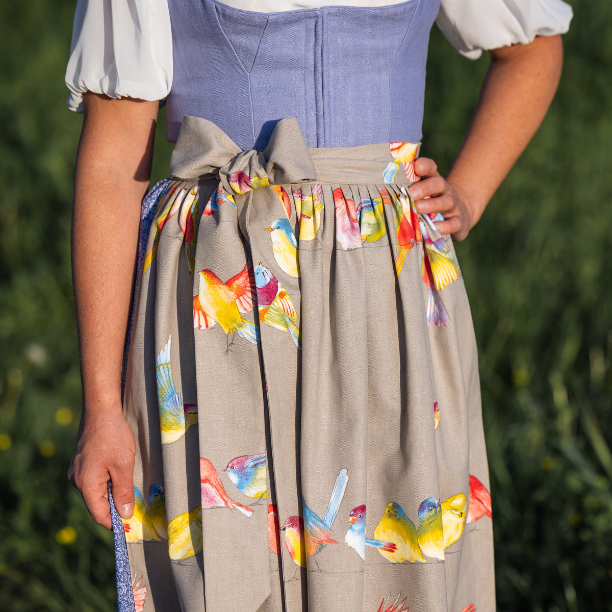 Baumwoll-Dirndlschürze "Cecilia"
