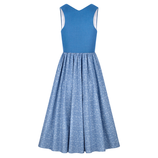 Midi Dirndl Josefine in Kornblumenblau