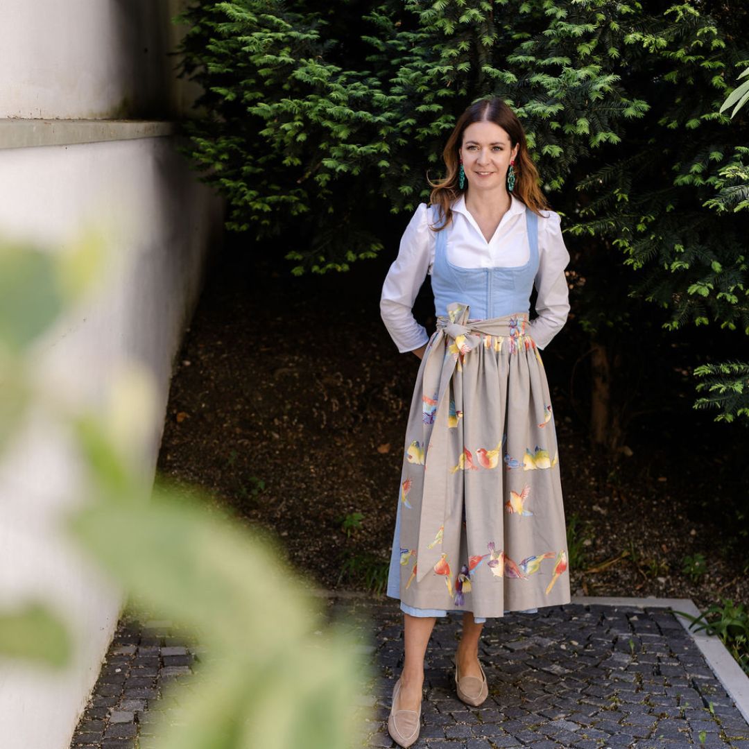 Baumwoll-Dirndlschürze "Cecilia"