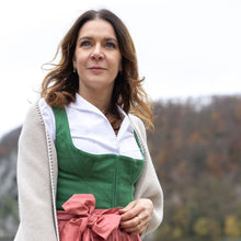 Laden Sie das Bild in den Galerie-Viewer, Midi Dirndl Josefine in Dunkelgrün