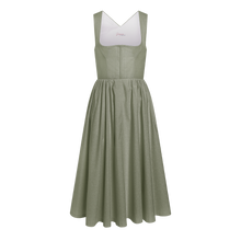 Laden Sie das Bild in den Galerie-Viewer, Dirndl Leinen Baumwolle Schilf