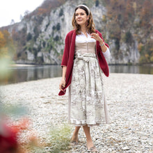 Laden Sie das Bild in den Galerie-Viewer, Baumwoll-Dirndlschürze Sarah Taupe
