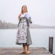 Laden Sie das Bild in den Galerie-Viewer, Baumwoll-Dirndlschürze Helene Noir