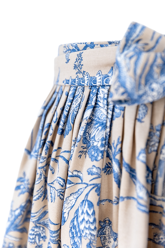 Baumwoll-Dirndlschürze "Louise Bleu"