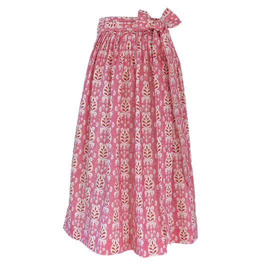 Baumwoll-Dirndlschürze "Leni Rosé"