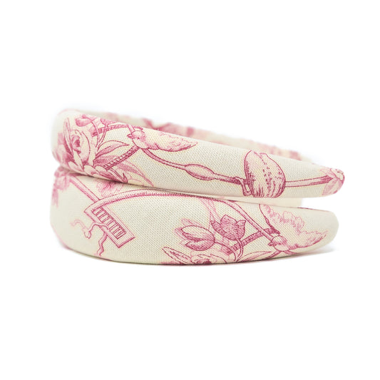 Haarreif - Headband Helene Rosa -Schmal
