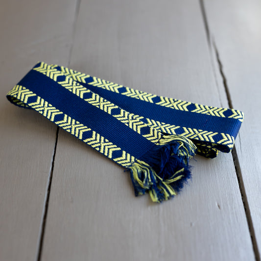 Fringed Belt - BOLD -Blau/ Gelb von Lace