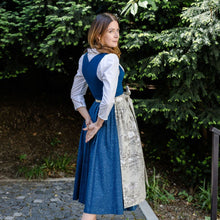 Laden Sie das Bild in den Galerie-Viewer, Baumwoll-Dirndlschürze Sarah Taupe