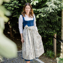 Laden Sie das Bild in den Galerie-Viewer, Baumwoll-Dirndlschürze Sarah Taupe
