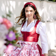 Laden Sie das Bild in den Galerie-Viewer, Louisa - Ornament-Ohrringe in  Mellow Rose und Alhambra Green