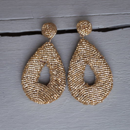 Gloria - Goldene Statement Ohrringe