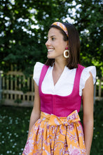 Laden Sie das Bild in den Galerie-Viewer, Baumwoll-Dirndlschürze Helene Orange