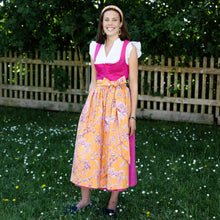 Laden Sie das Bild in den Galerie-Viewer, Baumwoll-Dirndlschürze Helene Orange