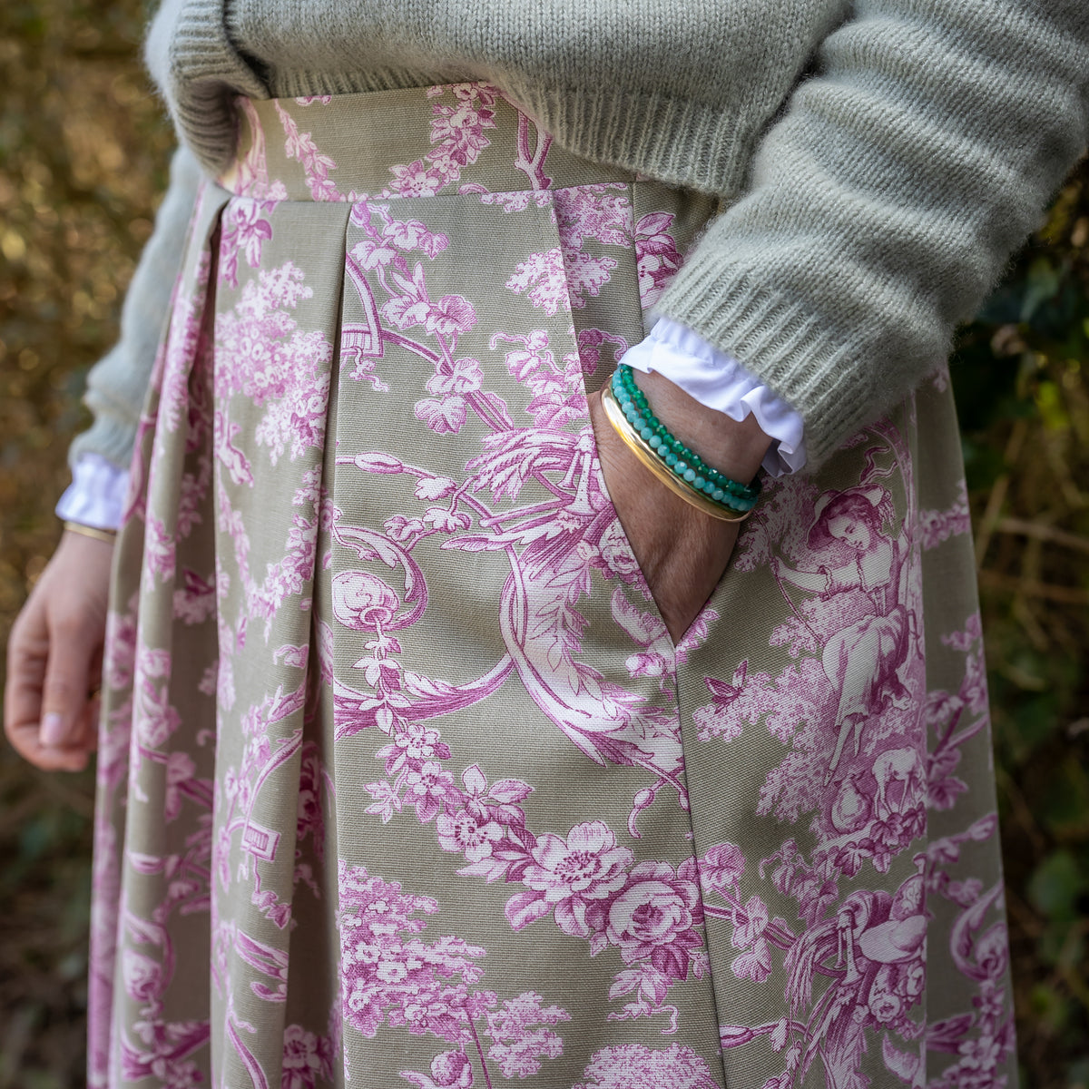 Rock Theresia – Toile de Jouy in Fuchsia