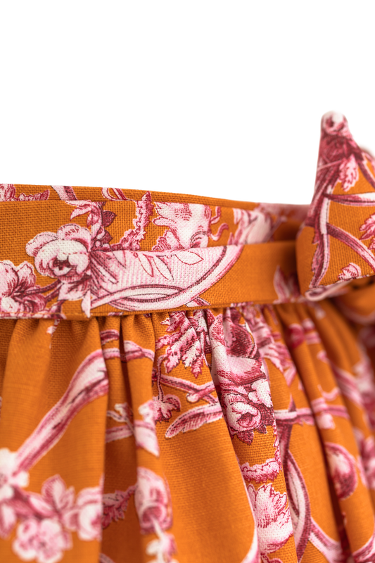 Baumwoll-Dirndlschürze Helene Orange - Special