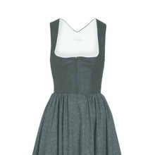 Laden Sie das Bild in den Galerie-Viewer, schlichtes Dirndl Dunkelgrau