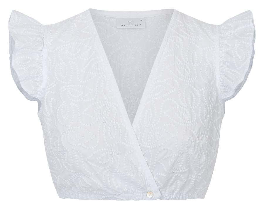 Dirndlbluse Felia - Wickelbluse mit Flügelarm - Waldorff
