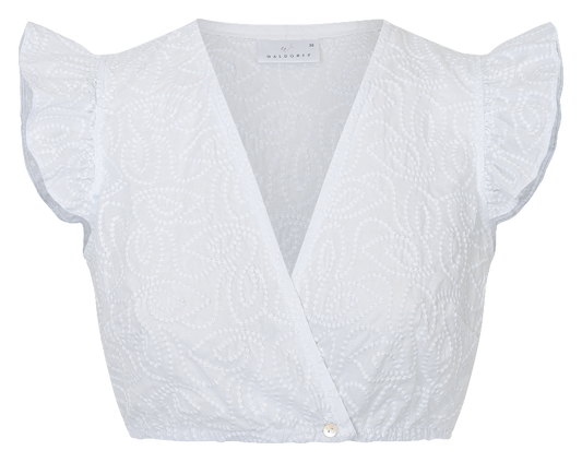 Dirndlbluse Felia - Wickelbluse mit Flügelarm - Waldorff