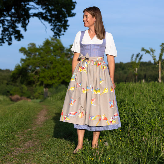 Midi Dirndl Josefine in Flieder