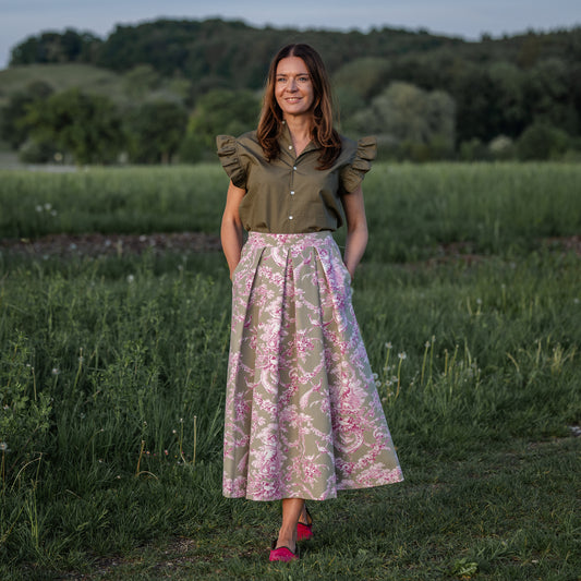 Rock Theresia  – Toile de Jouy in Fuchsia