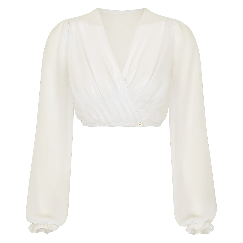 Wickeldirndlbluse Langarm