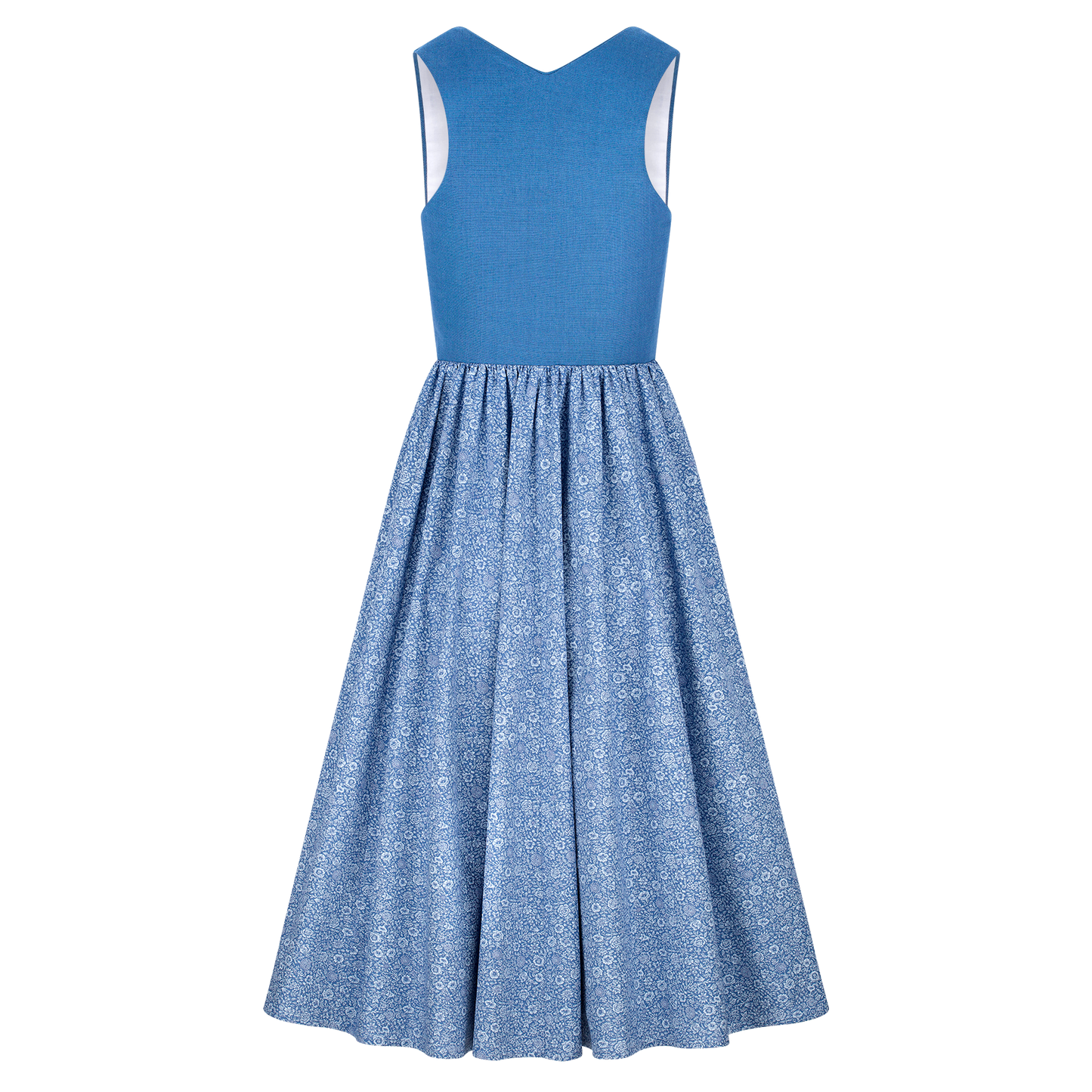 Midi Dirndl Josefine in Kornblumenblau