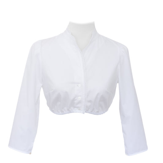Dirndlbluse „Maxi“ – 3/4 Arm mit Stehkragen