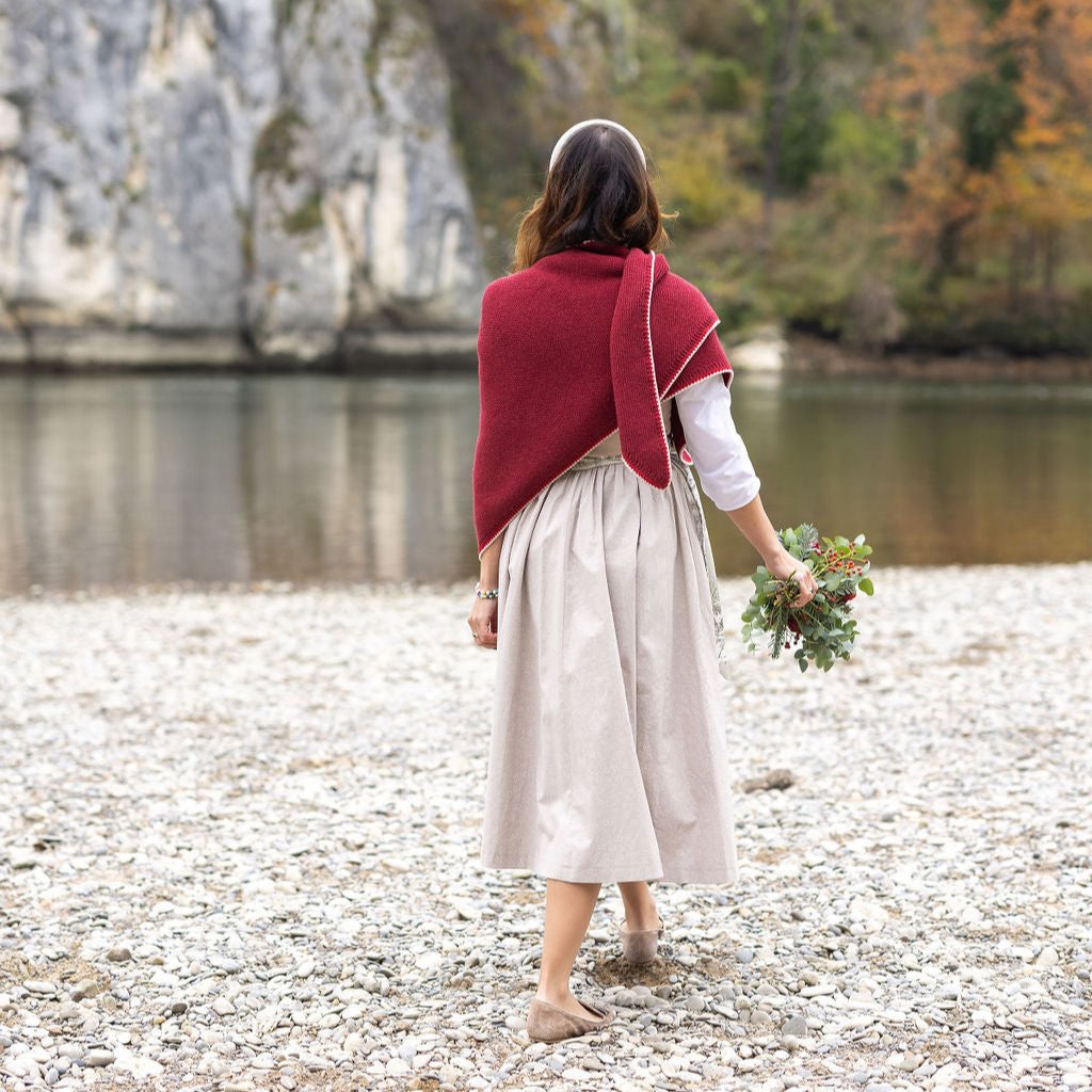 Midi Dirndl Josefine in Beige