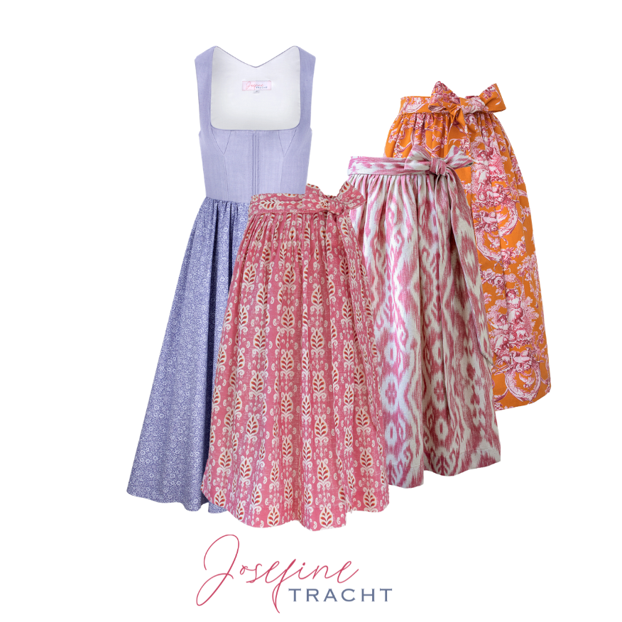 Dirndl und Dirndlschürzen im Mix and Match