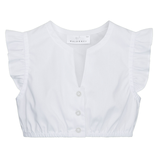 Kinder Dirndlbluse „Fibi Kid's“ mit V-Ausschnitt und Flügelarm