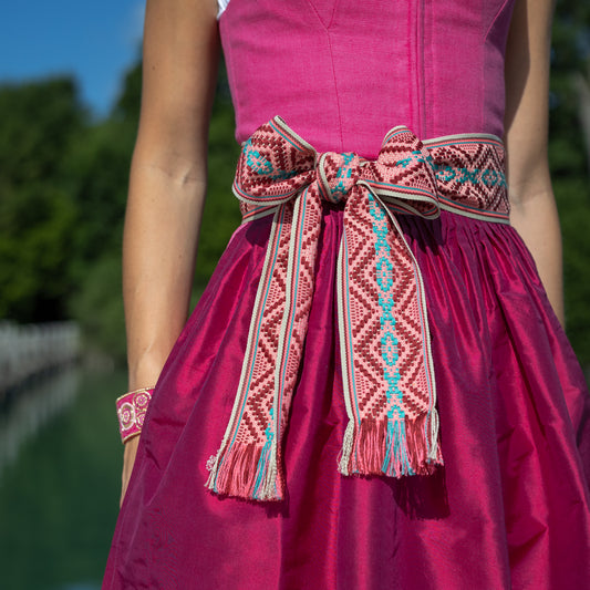Fringed Belt Pink