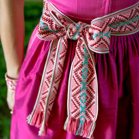 Fringed Belt Pink