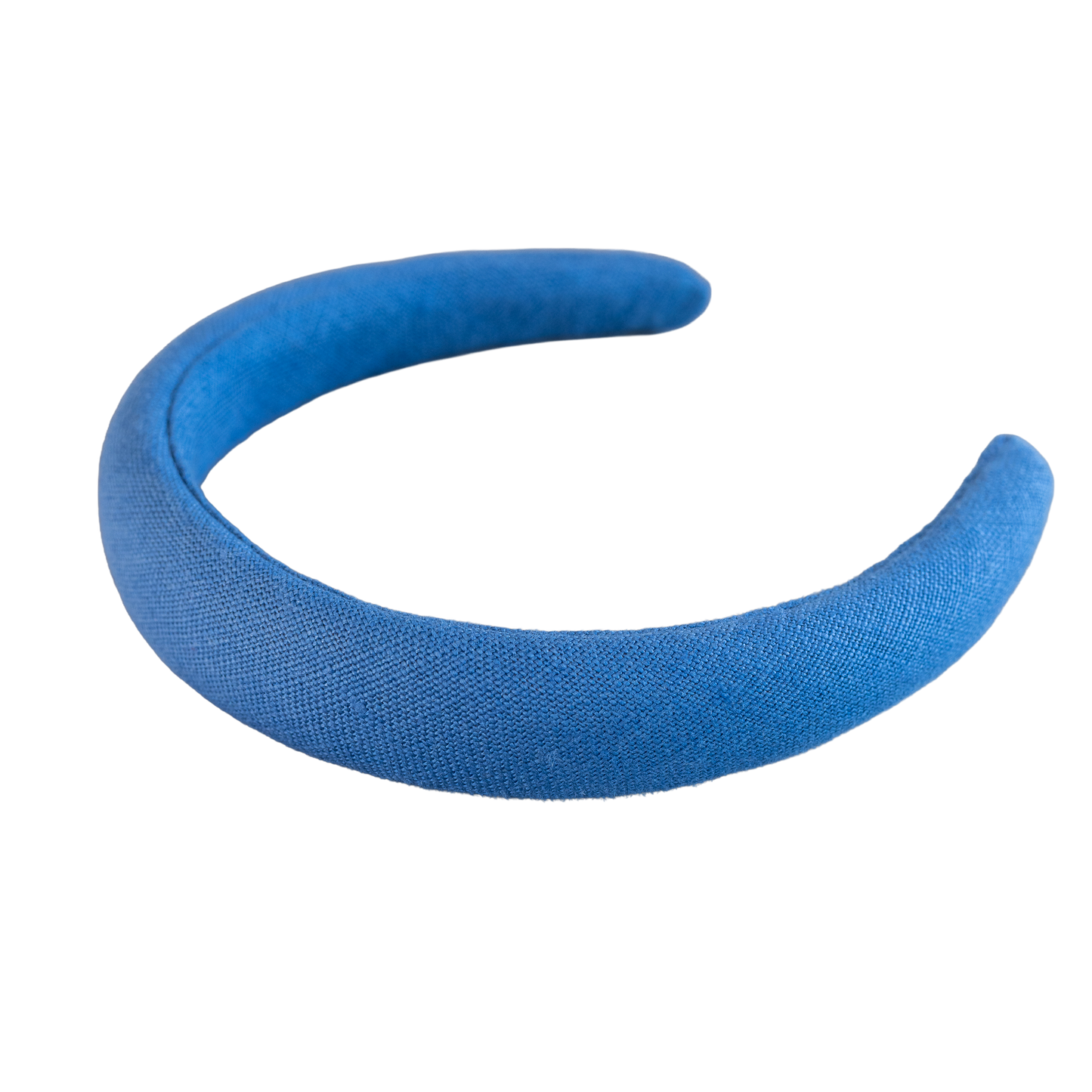 Haarreif 3cm Kornblumenblau aus Leinen, zur Tracht