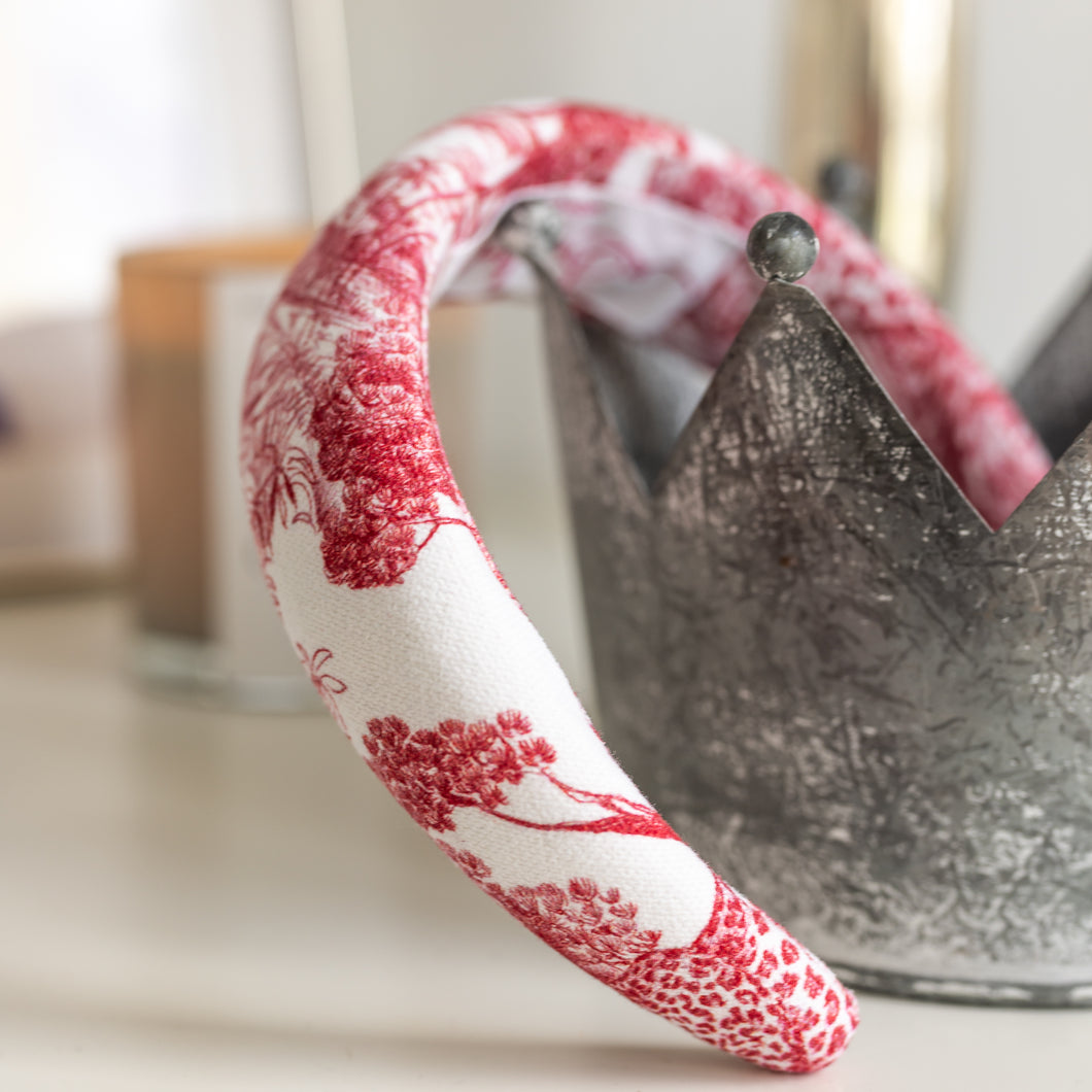 Haarreif - Headband Elena Rot - schmal