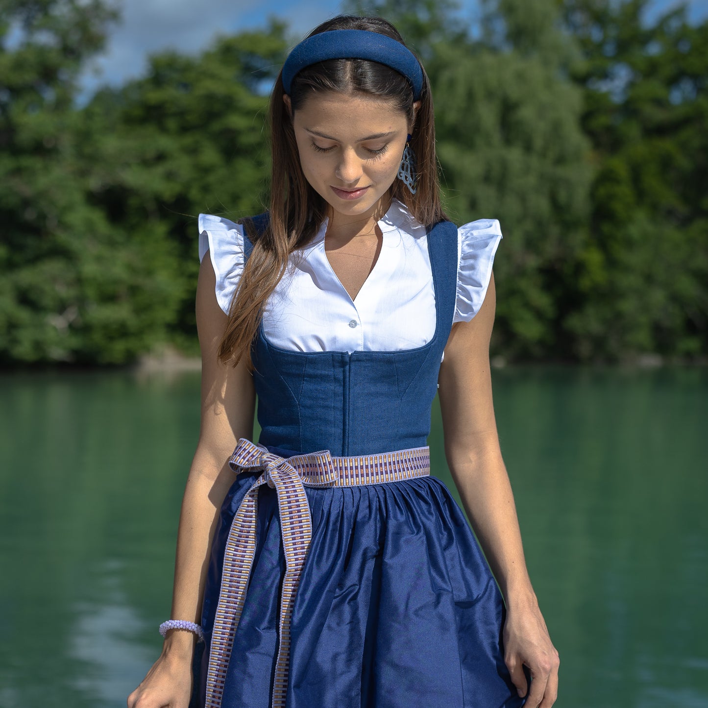 Dirndl Belt "Flieder"
