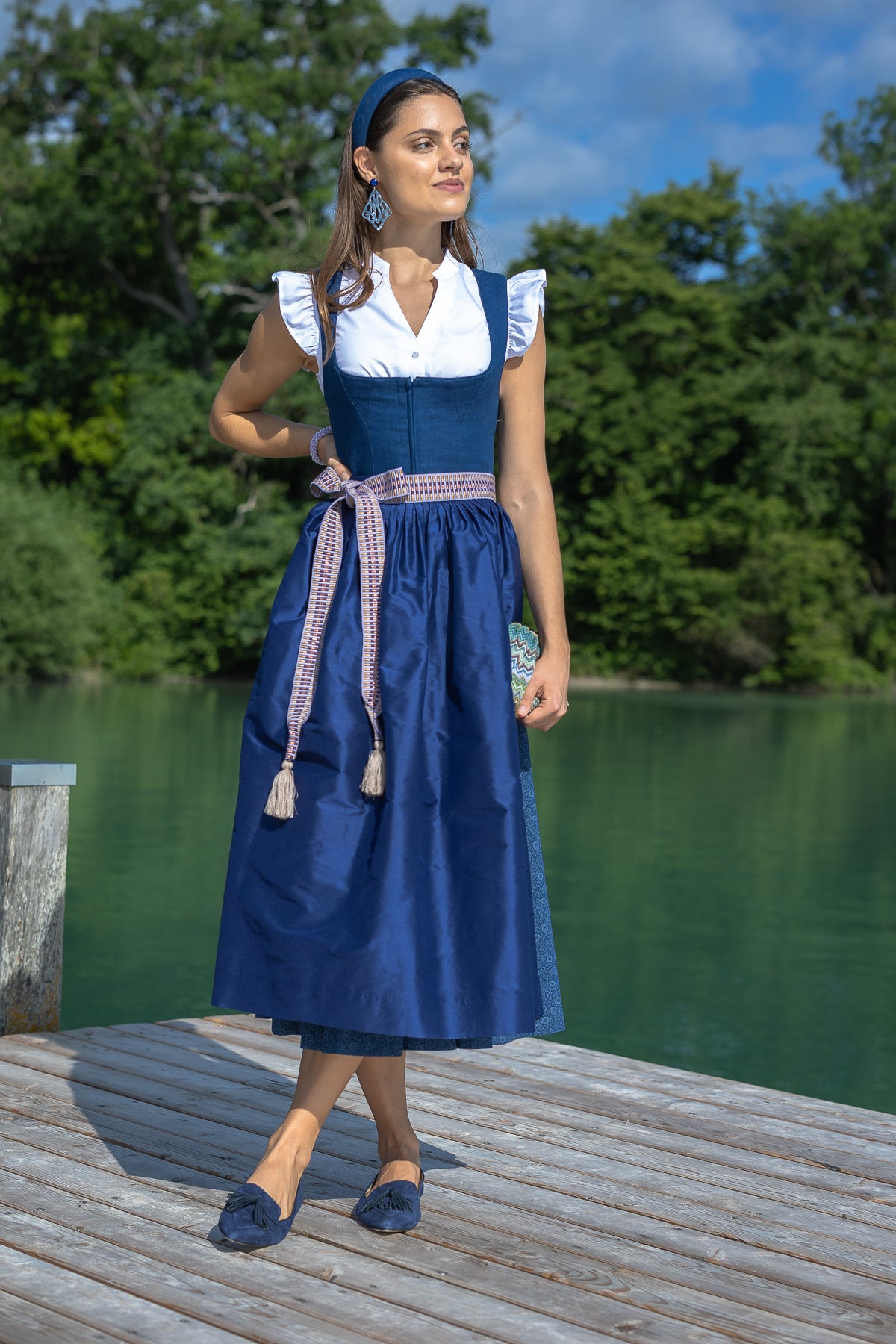 Dirndl Belt  "Flieder und Bronze" von Lace Belts