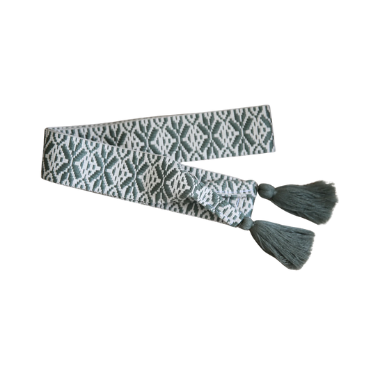 Lace Belt Salbei Beige Dirndl Belt