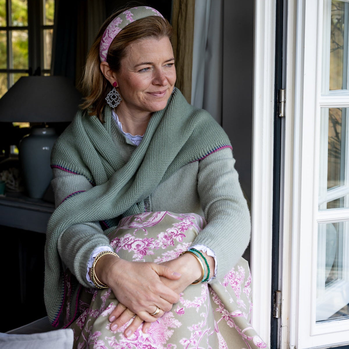 RockA Linie TOile De Jouy Fuchsia