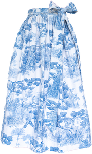 Baumwoll-Dirndlschürze Elena Royalblau