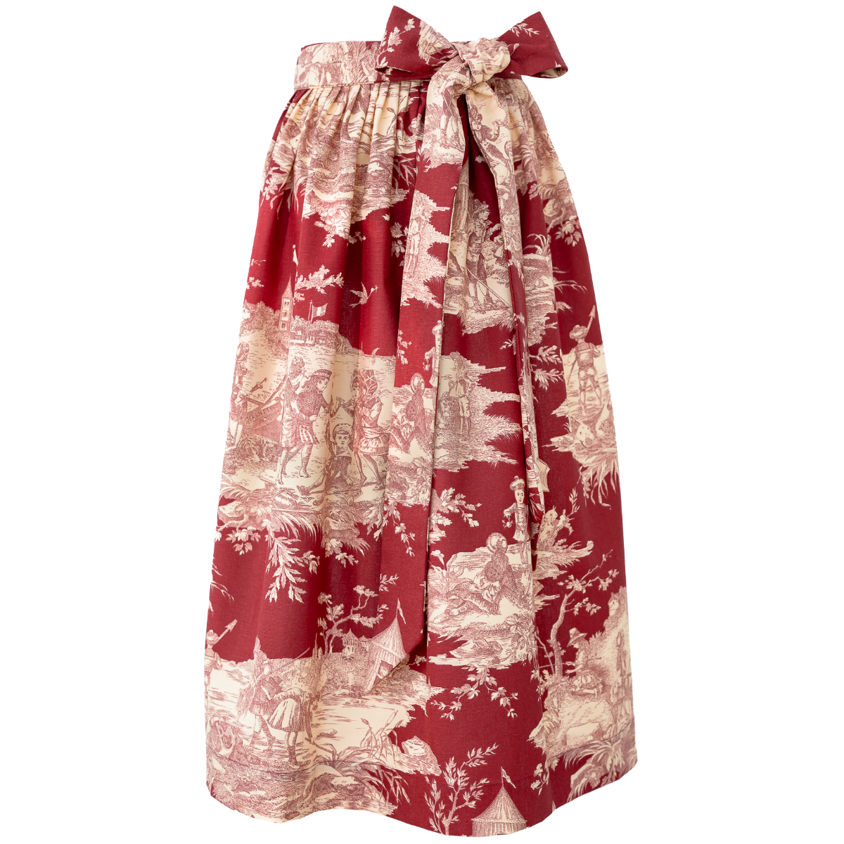 Baumwoll-Dirndlschürze Sarah in Burgund