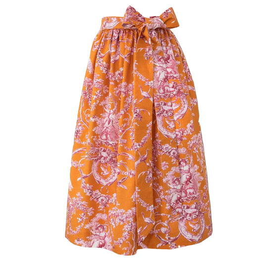 Baumwoll-Dirndlschürze Helene Orange - Special