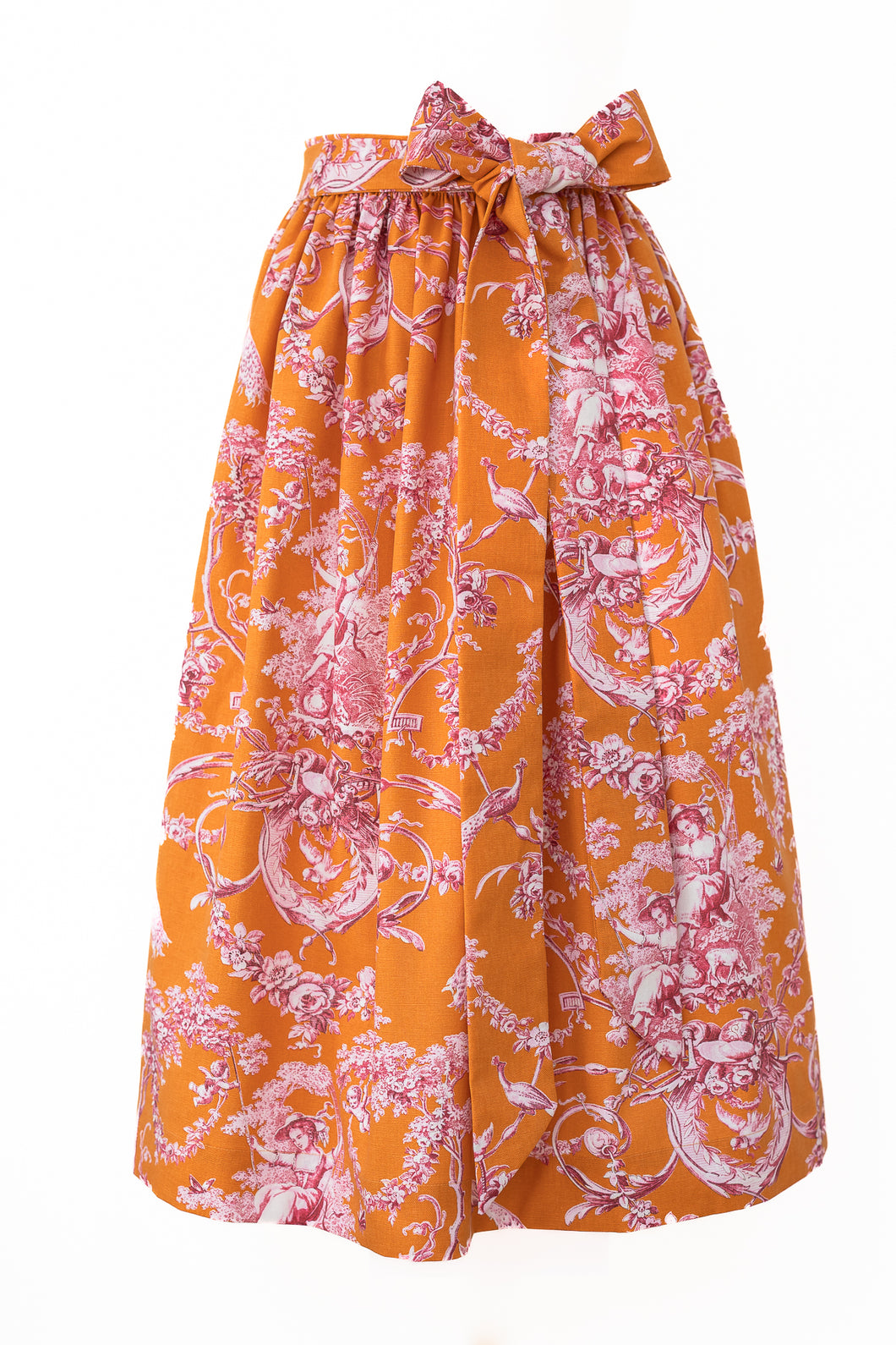 Baumwoll-Dirndlschürze Helene Orange - Special