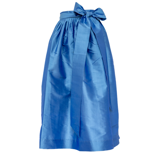 Seiden-Dirndlschürze Viktoria Bleu