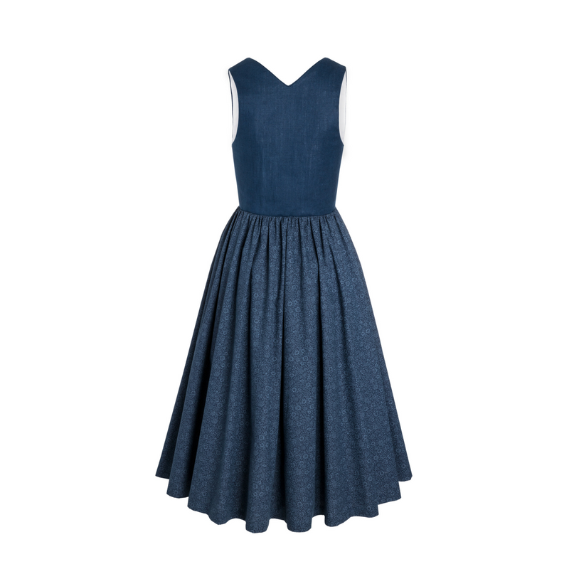 Midi-Dirndl Josefine in Dunkelblau