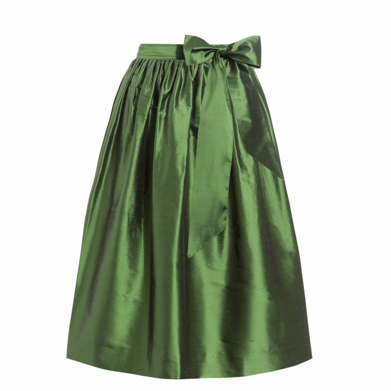 Seiden-Dirndlschürze Viktoria Maigrün