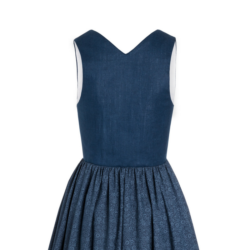 Dirndl schlicht dunkelblau
