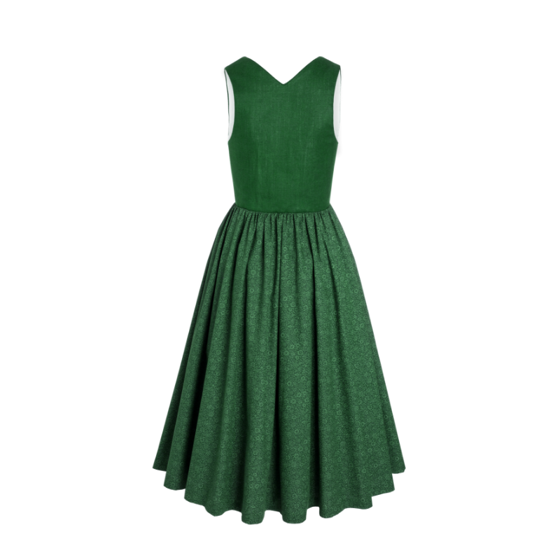 schlichtes Dirndl Dunkelgrün